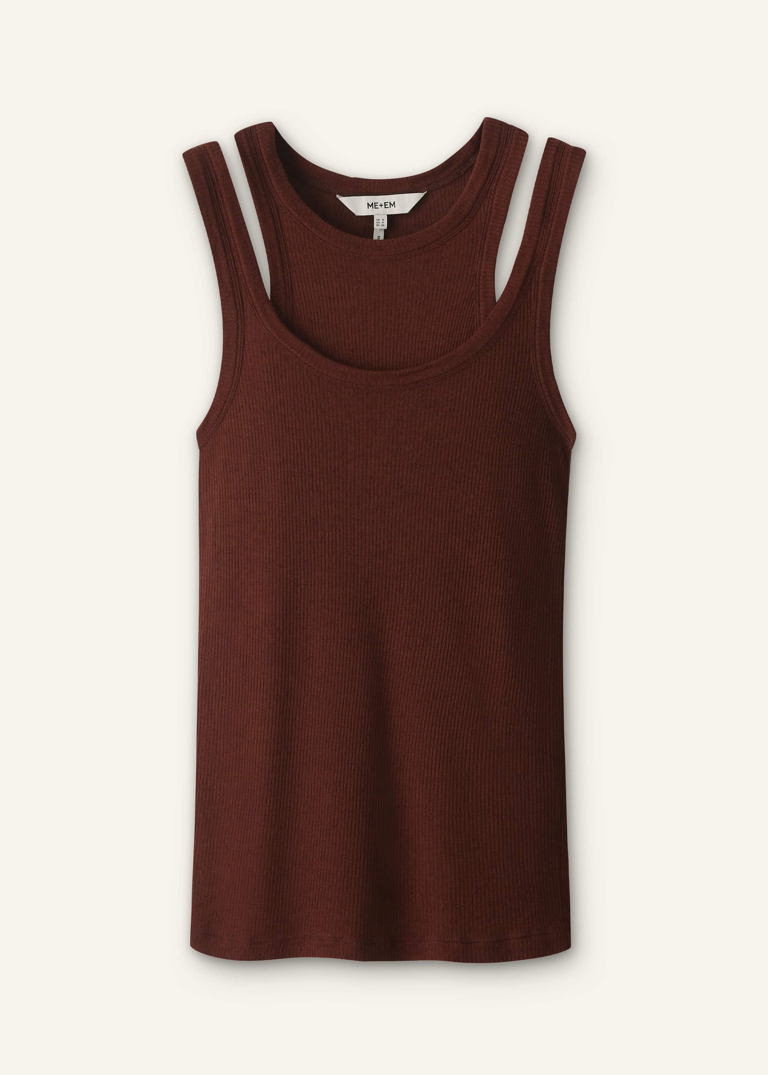Cinnamon Brown 2-In-1 Vest