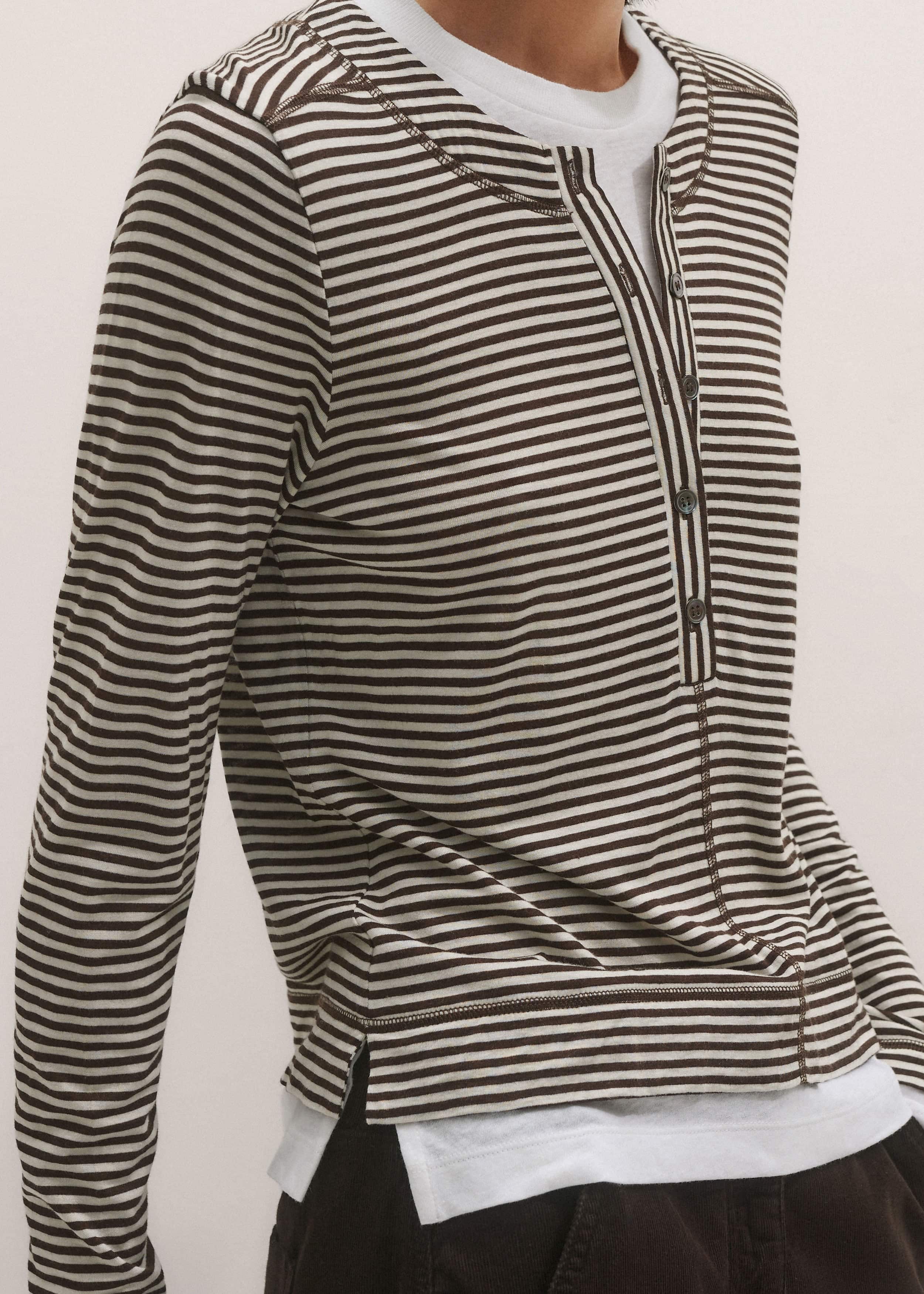 Brown Double Layer Top