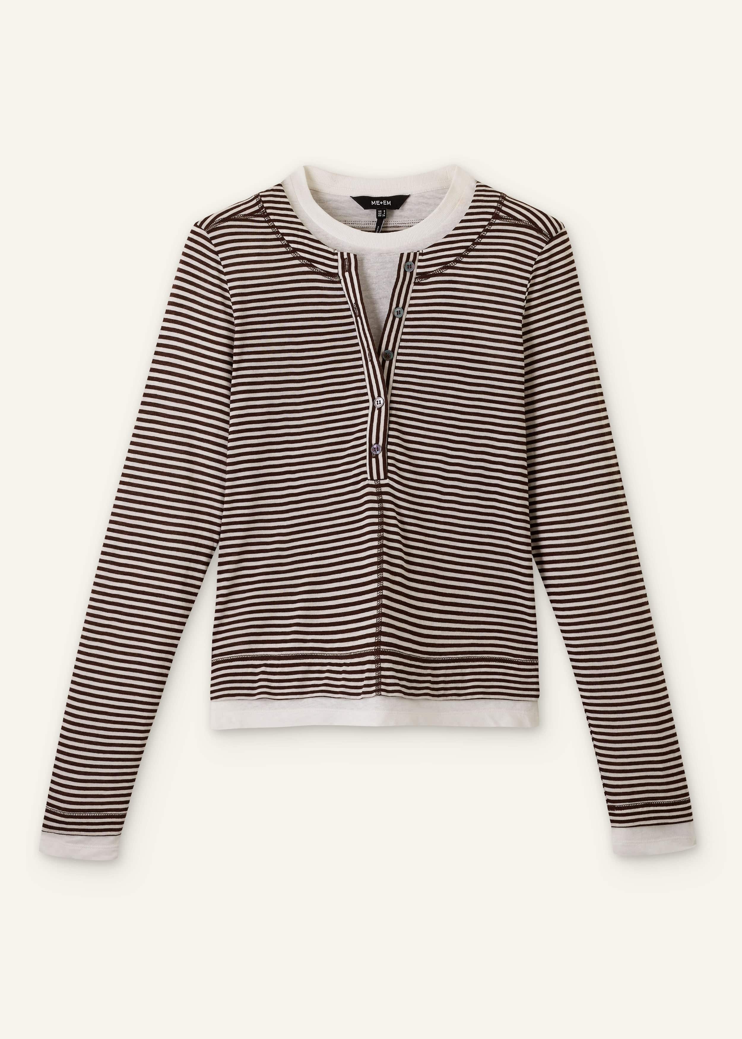 Brown Double Layer Top