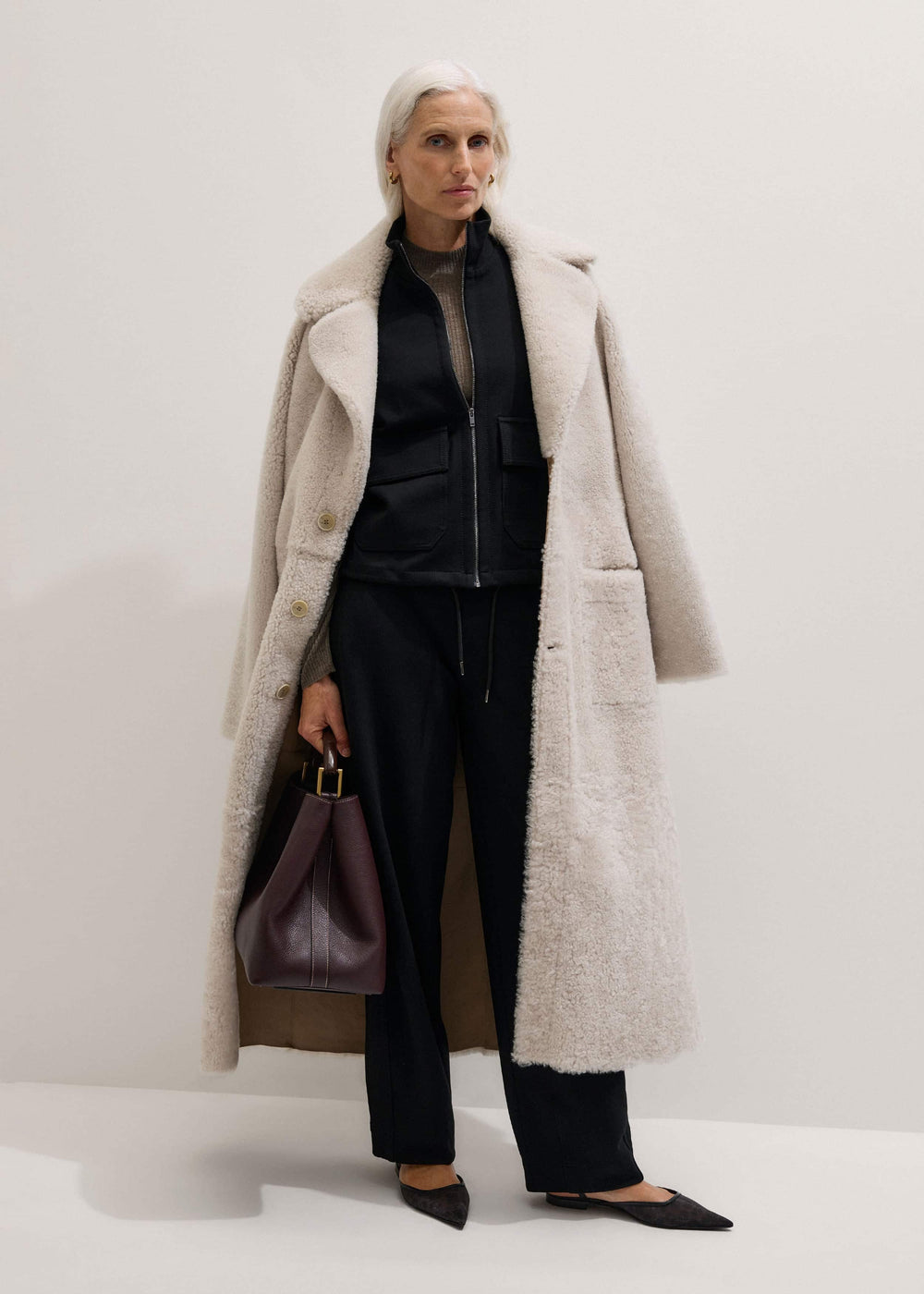 Black Luxe Travel Tailoring Layering Jacket
