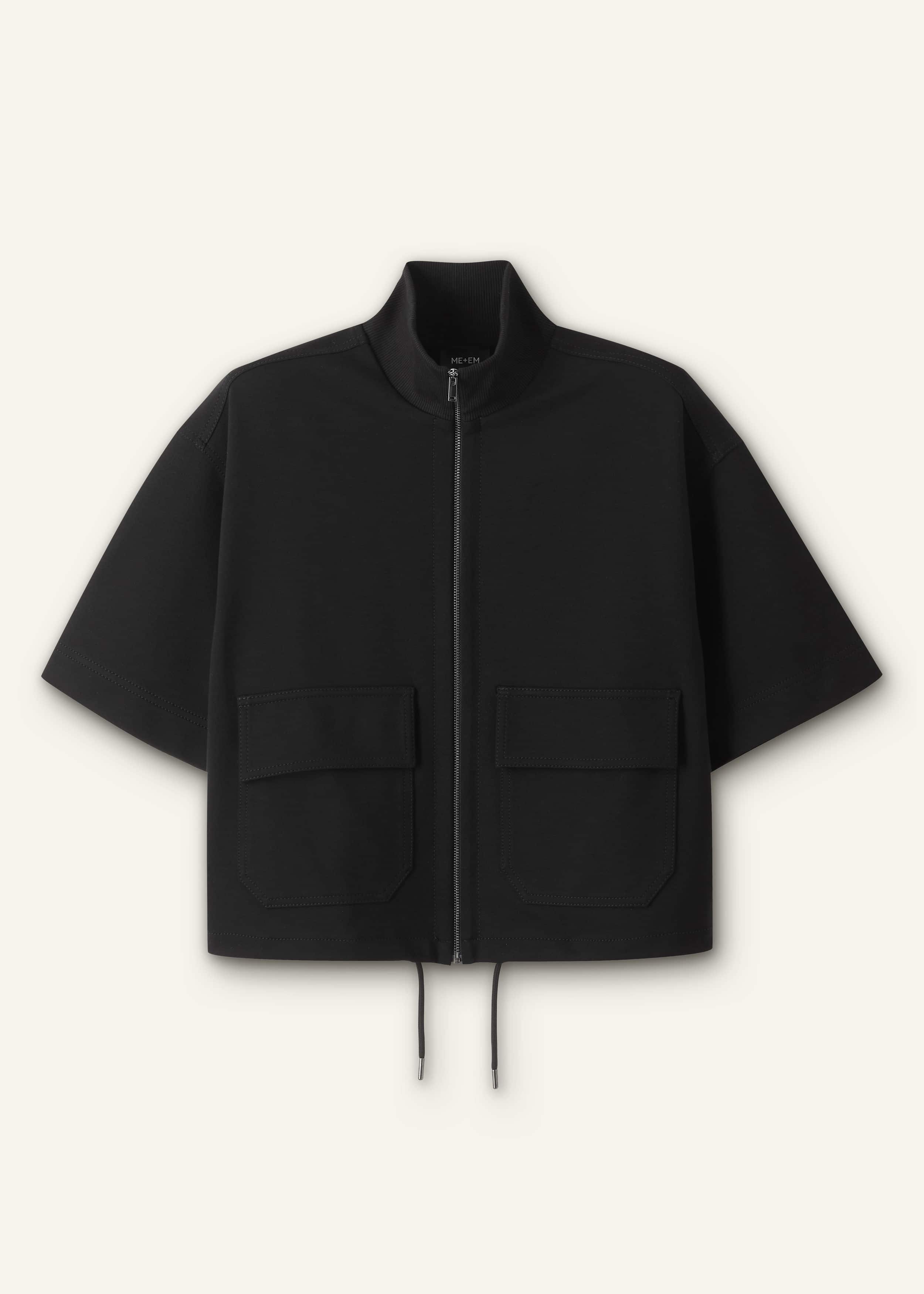 Black Luxe Travel Tailoring Layering Jacket