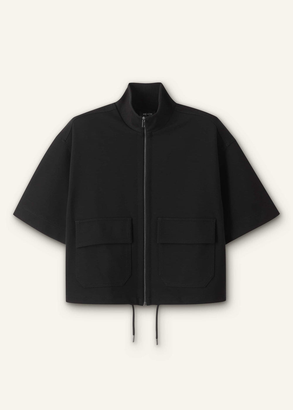 Black Luxe Travel Tailoring Layering Jacket