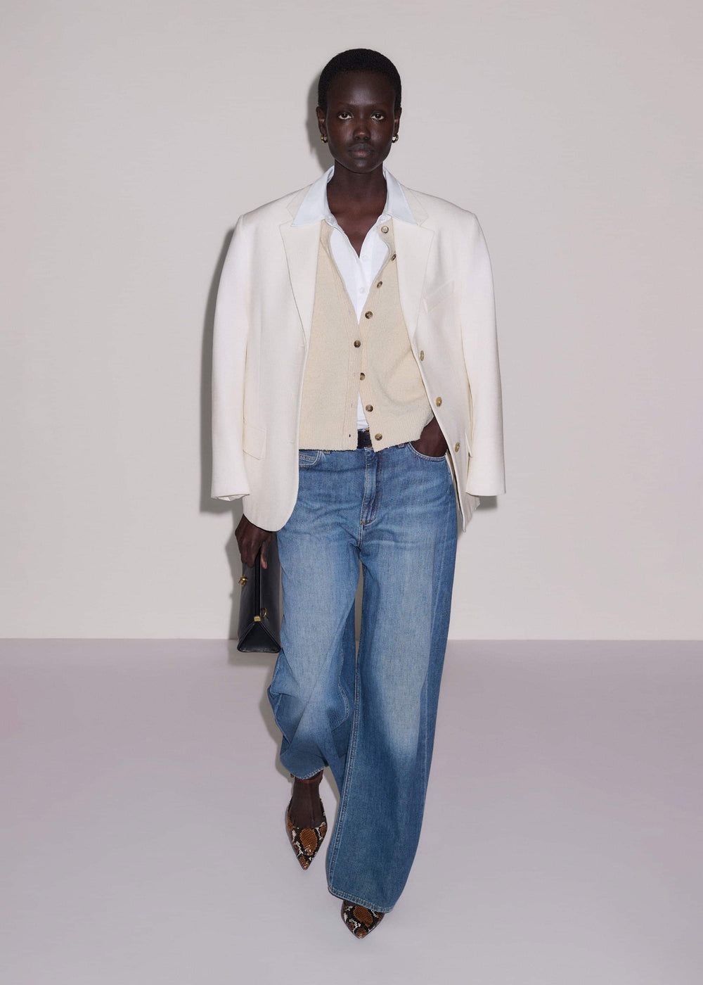 White Raglan Shirt Layering Top