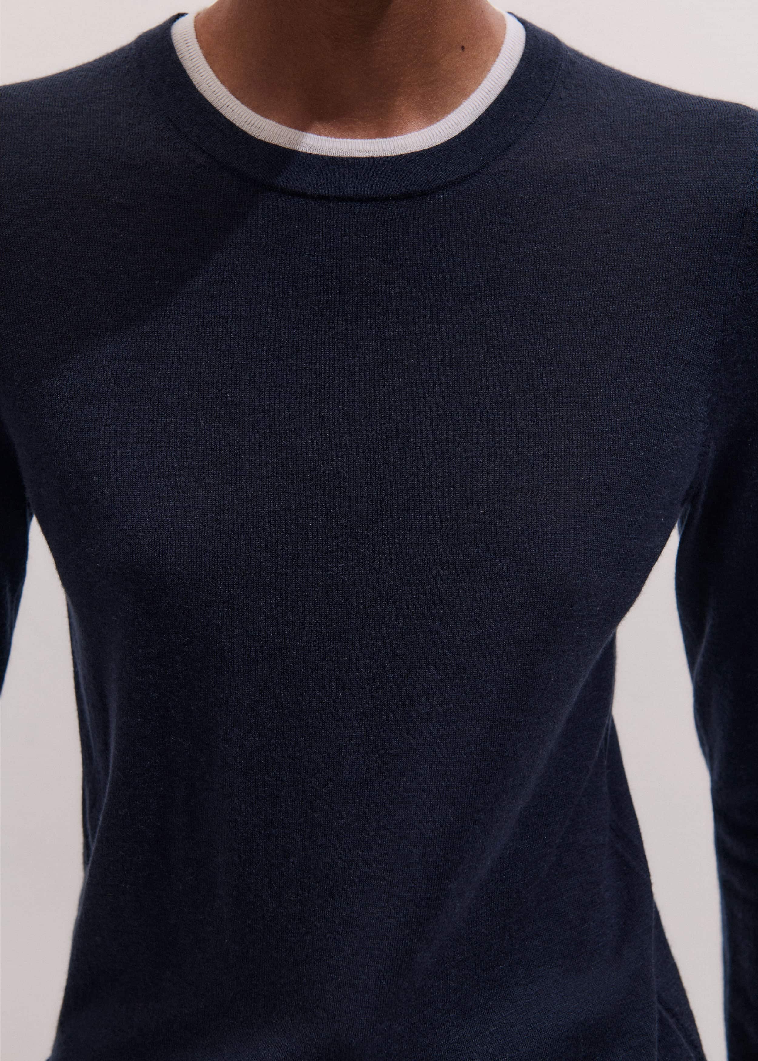 Navy Barely There Sweater