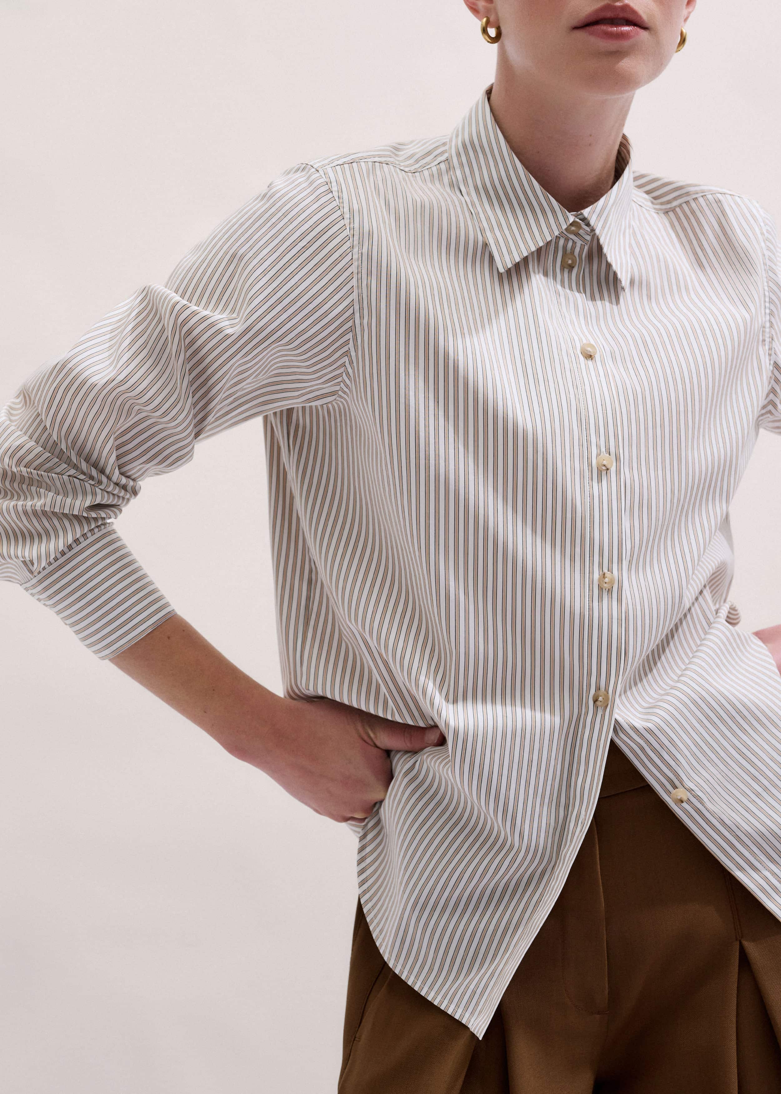 White Stripe Relaxed Forever Shirt