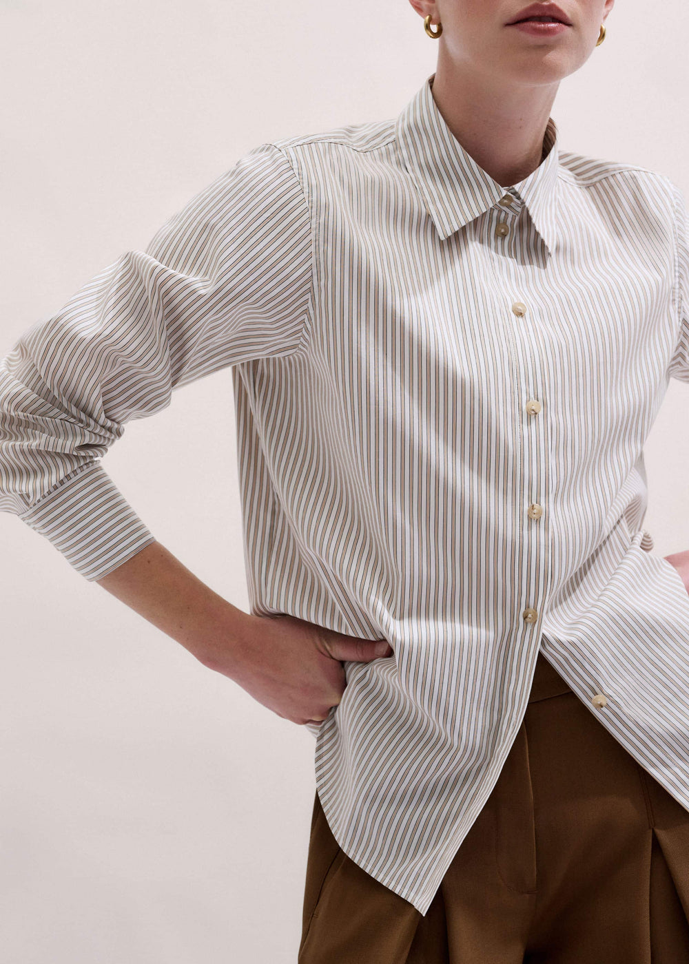 White Stripe Relaxed Forever Shirt