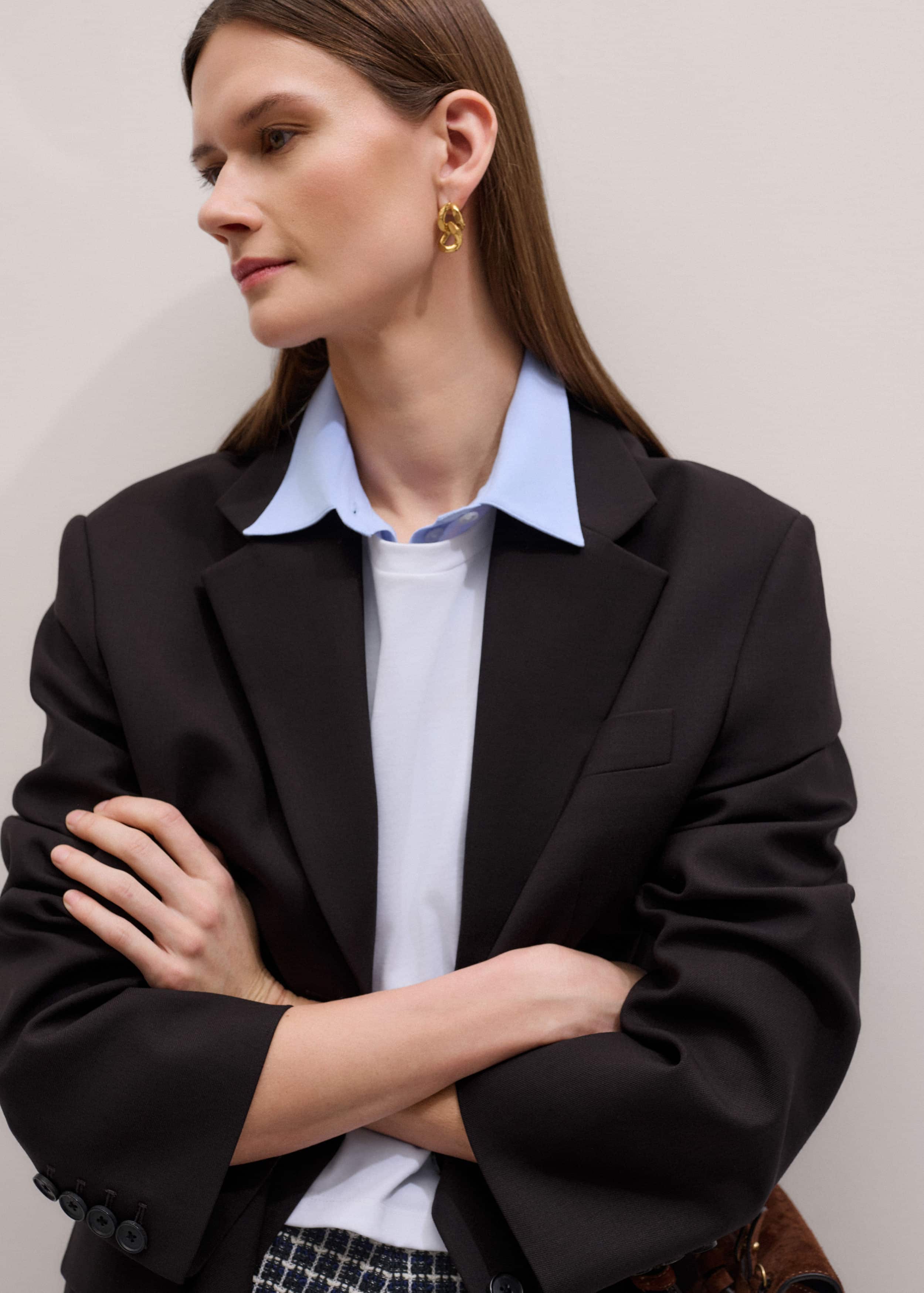 Blue Travel Layering Shirt