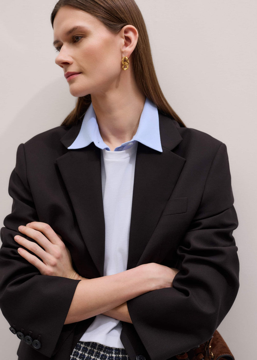Blue Travel Layering Shirt
