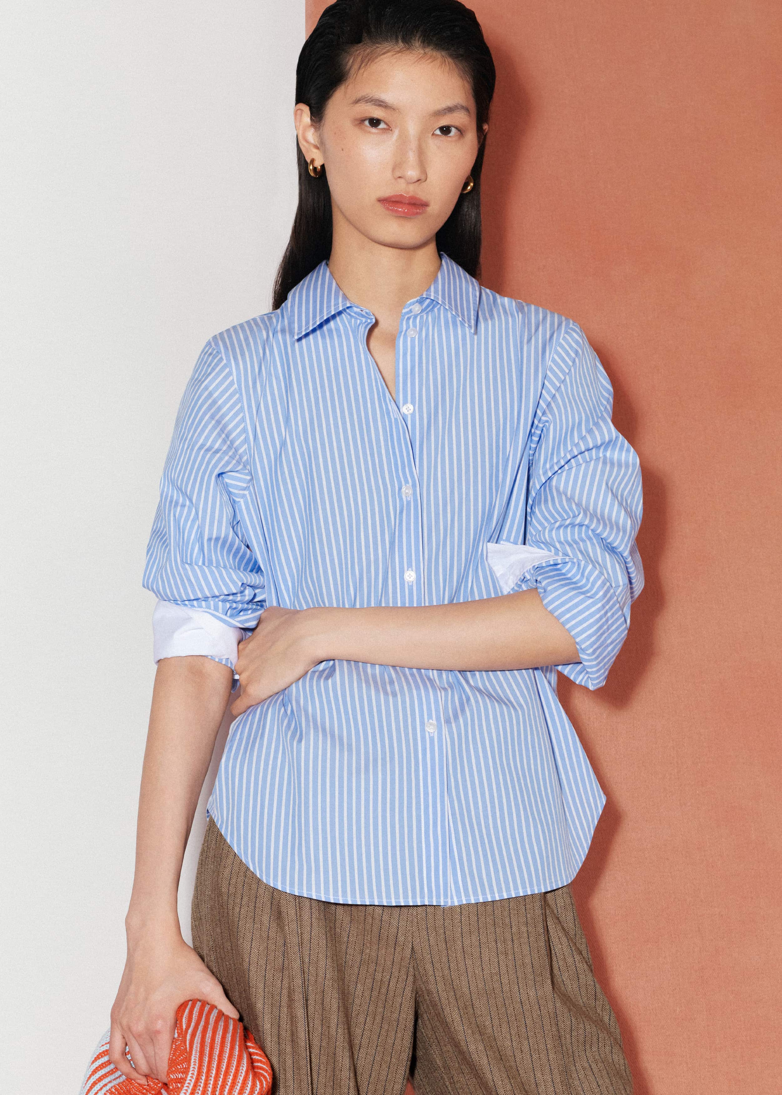 Blue Double Cuff Relaxed Forever Shirt