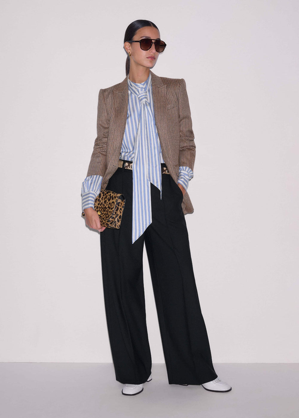Blue Soft Stripe Shirt + Neck Tie