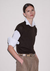 White Travel Layering Shirt