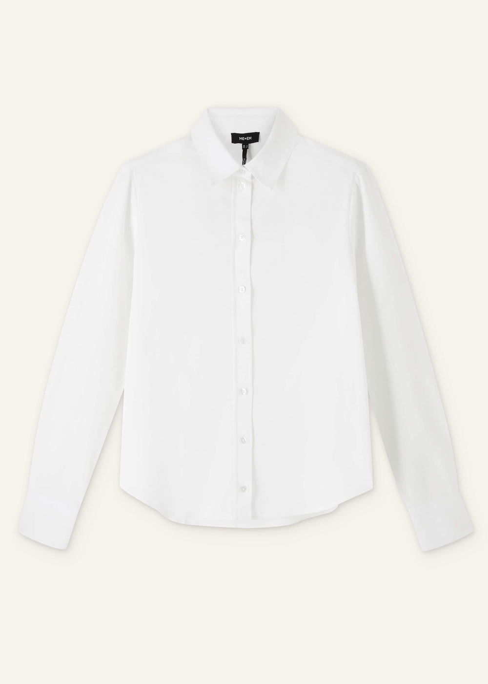 White Travel Layering Shirt