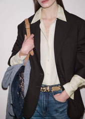 Cream Silk Shirt