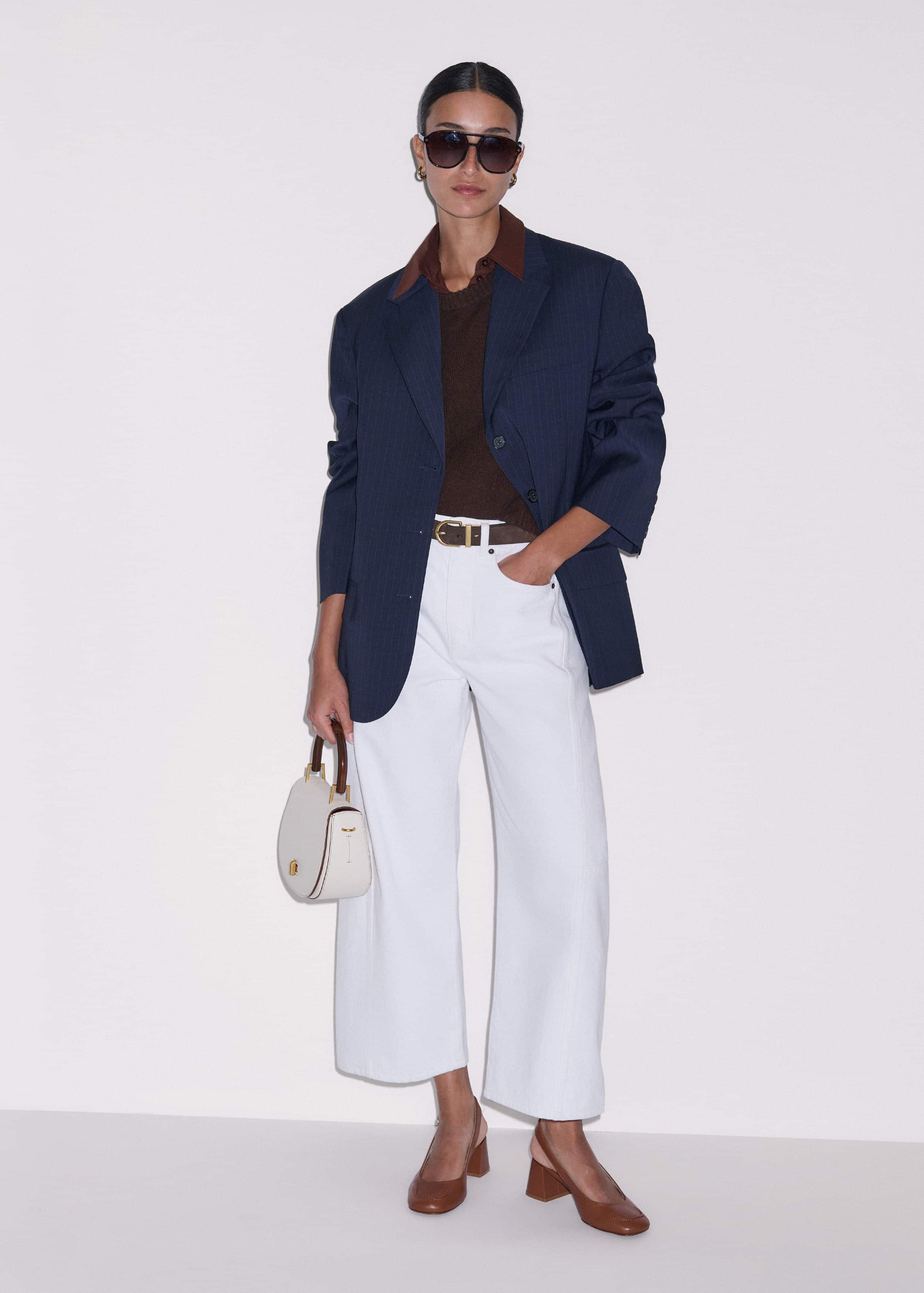 Cinnamon Brown Turn-Up Cuff Shirt