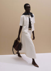 White Paneled Shirt