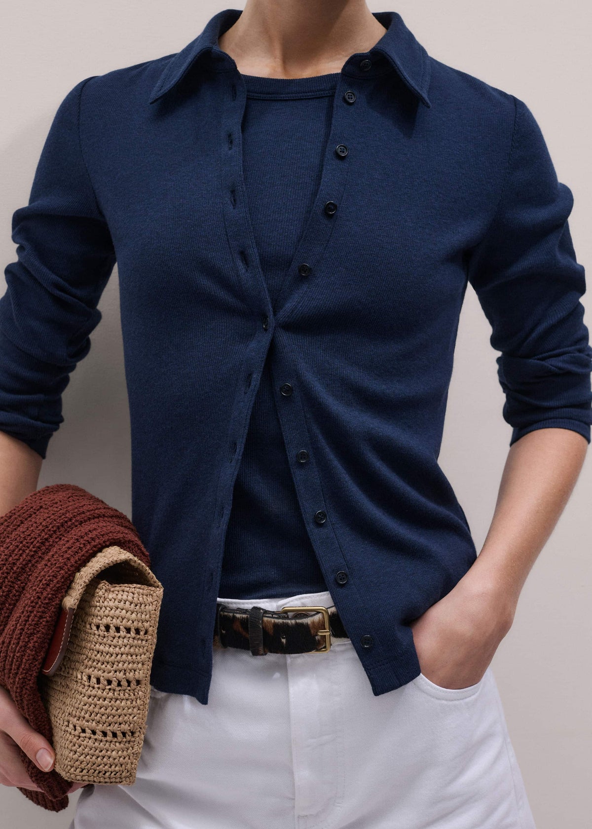 Navy Perfect Basic Shirt