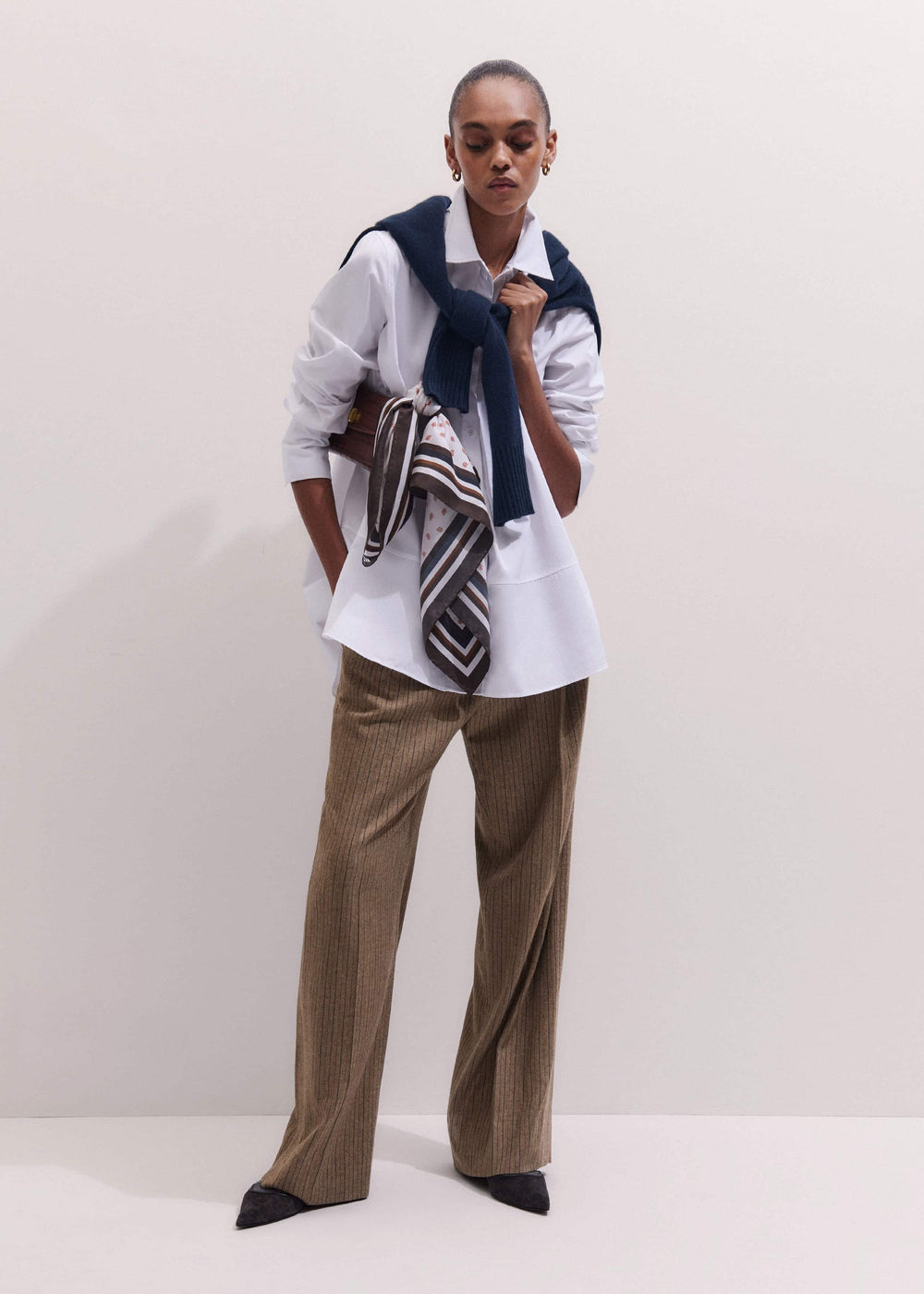White Clever Oversized Shirt