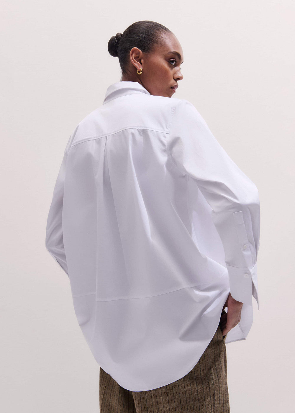 White Clever Oversized Shirt
