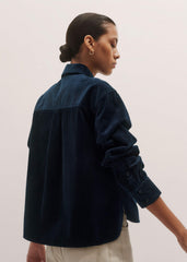 Navy Boxy Shacket