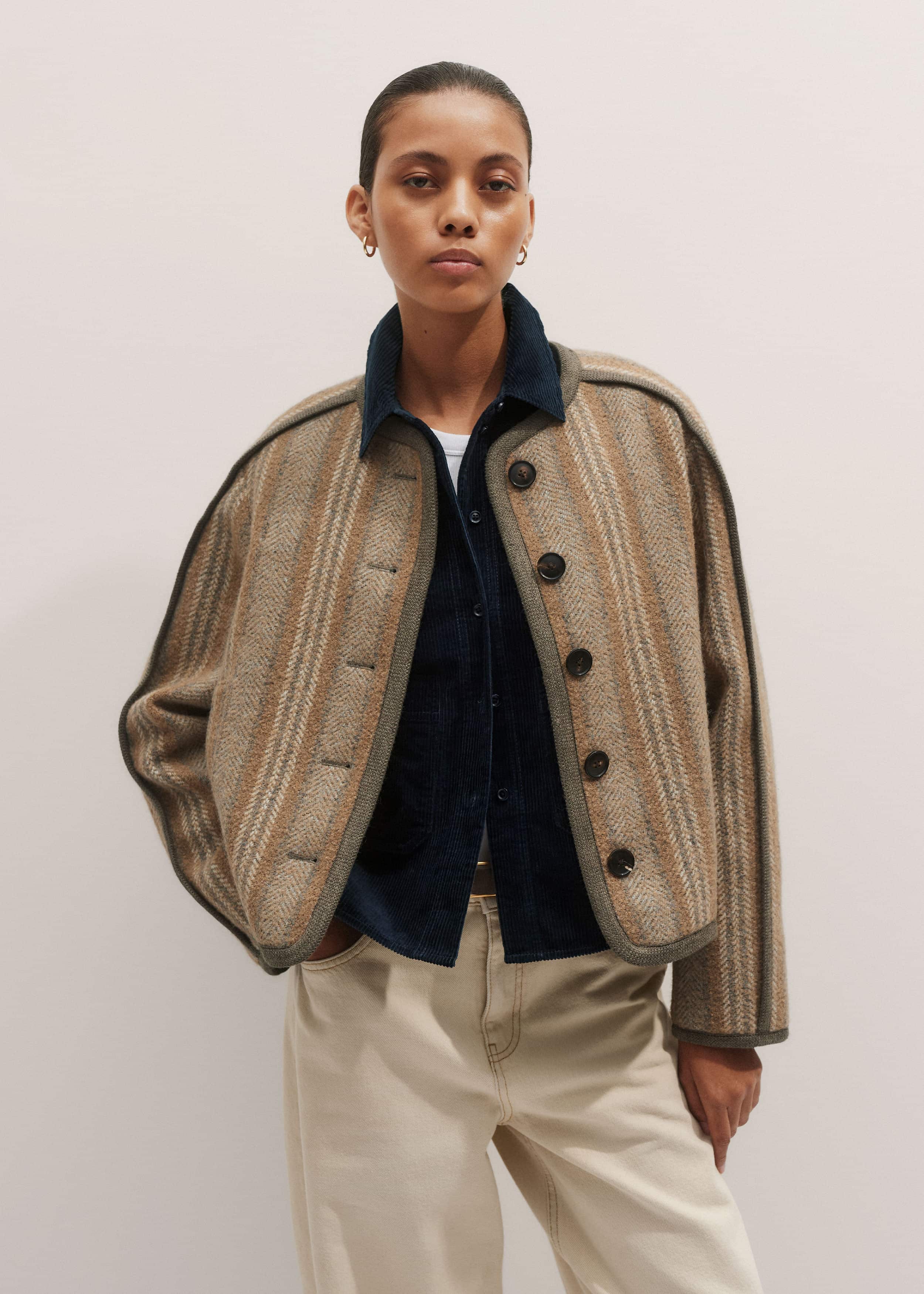Navy Boxy Shacket