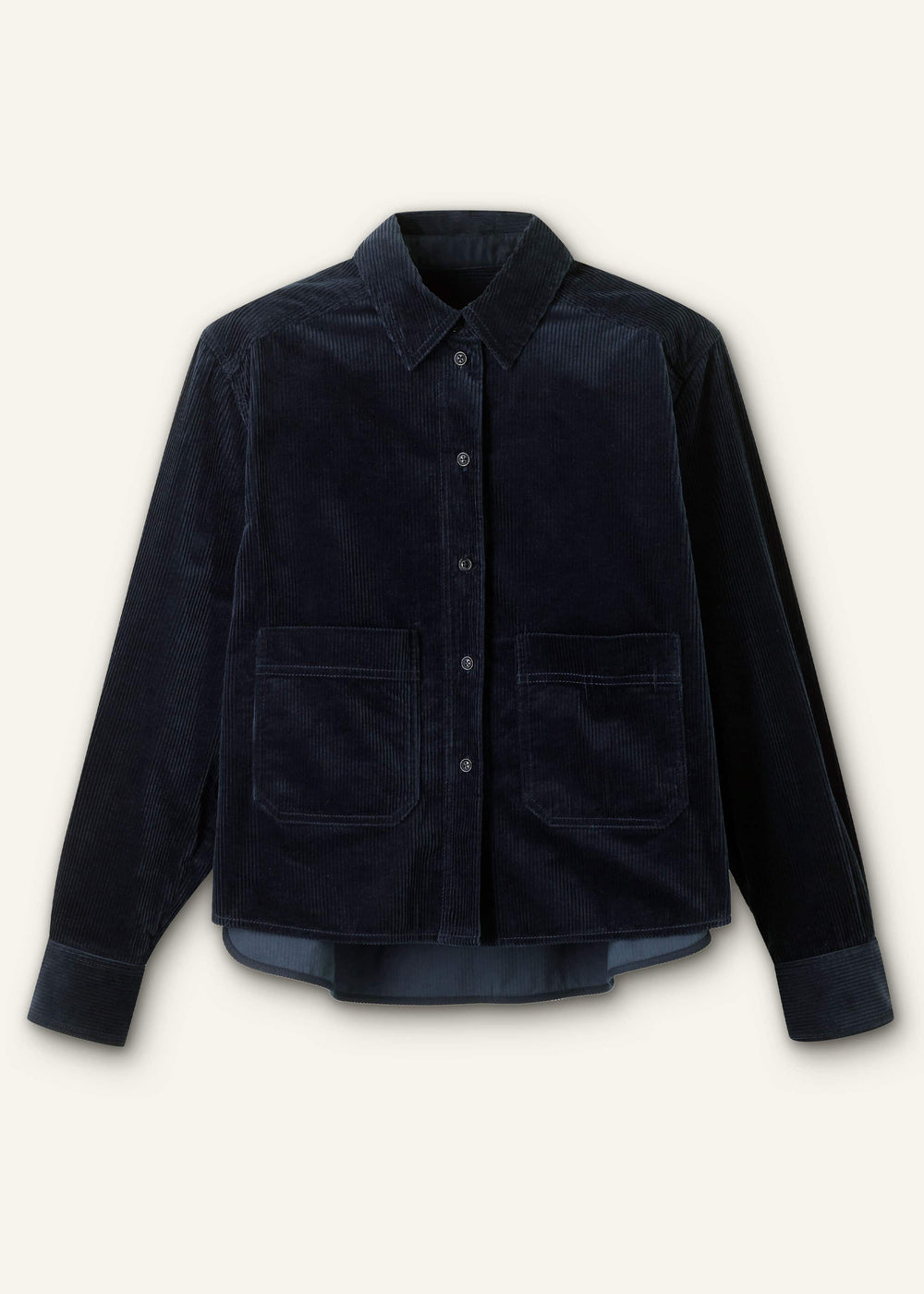 Navy Boxy Shacket