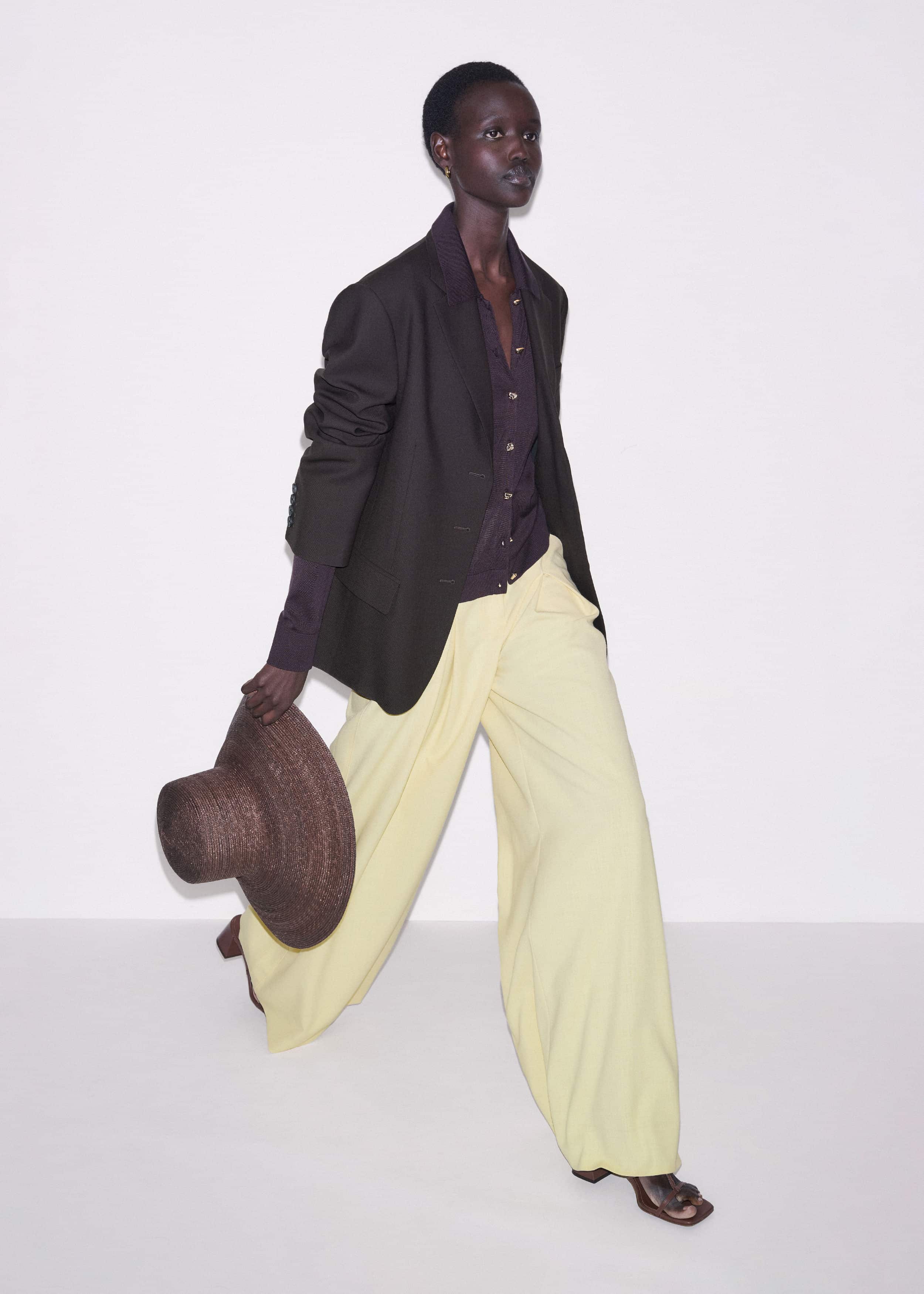 Brown Luxe Knit Slim Shirt