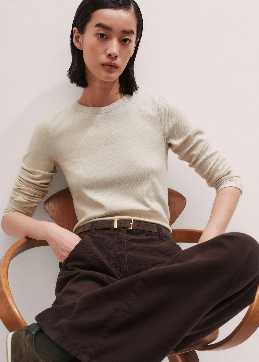 Cream Perfect Basic Top