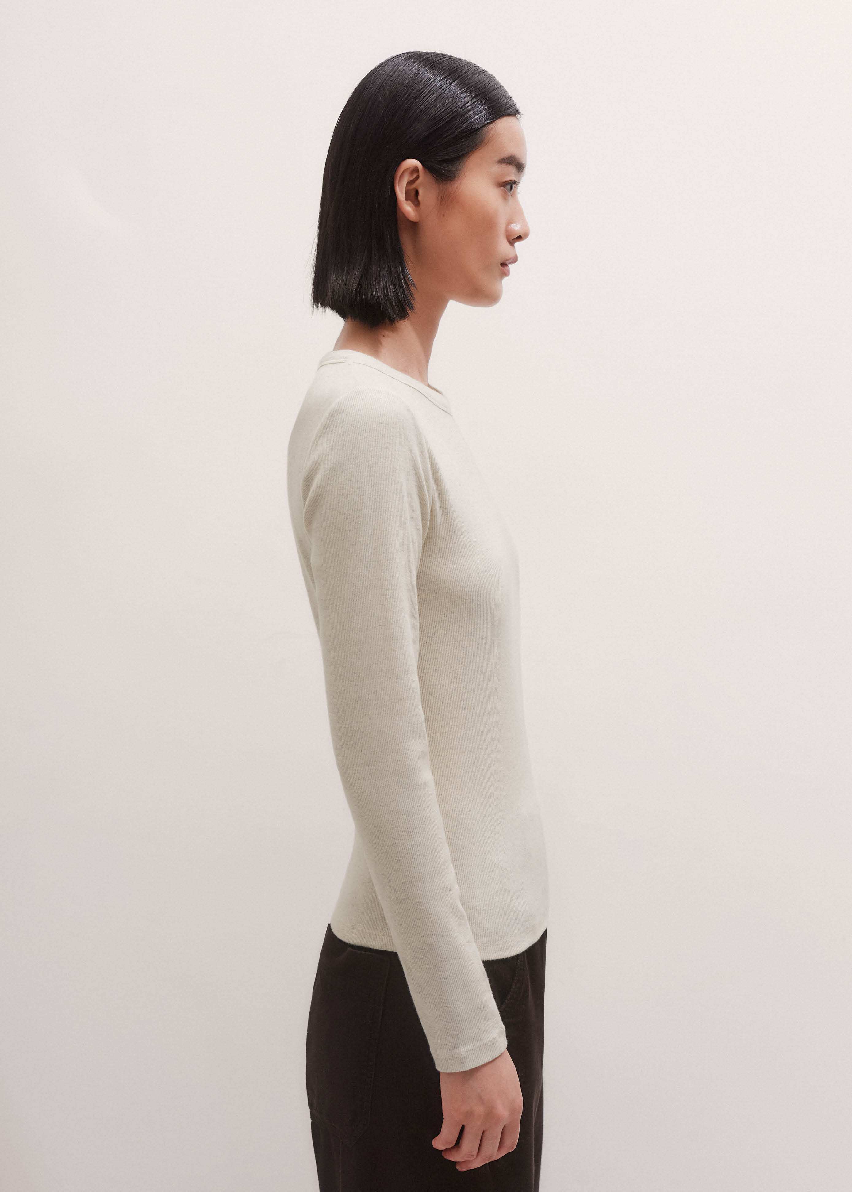 Cream Perfect Basic Top