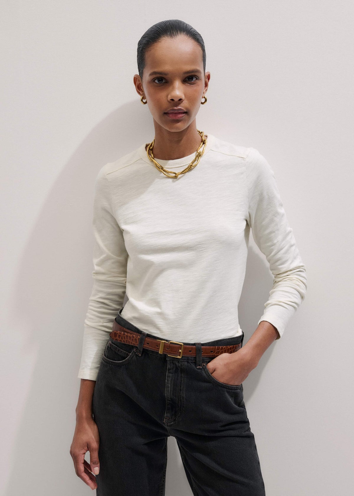 Cream Warm Touch Top