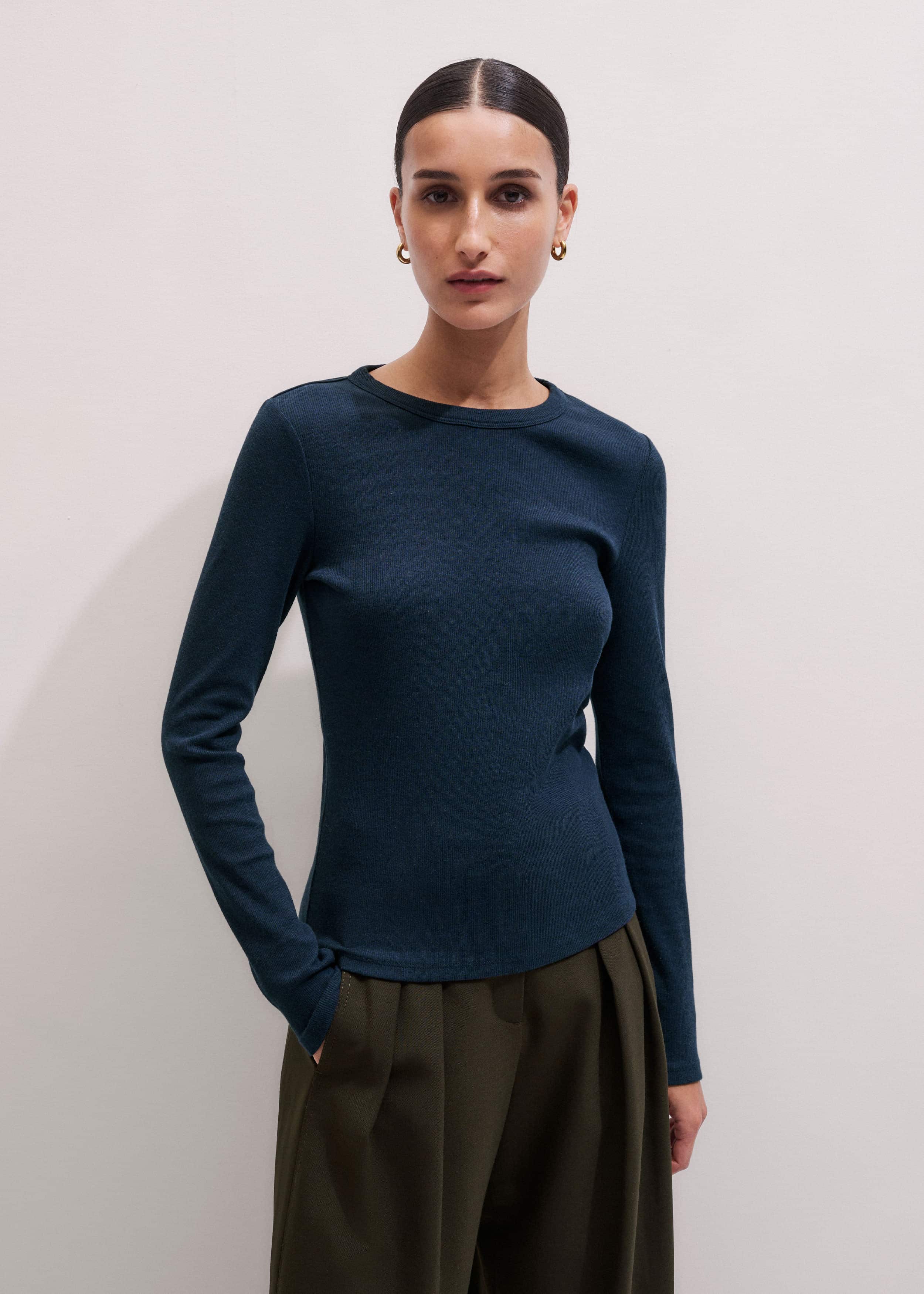 Navy Perfect Basic Top