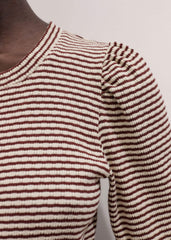 Cinnamon Brown Feminine Sleeve Tee