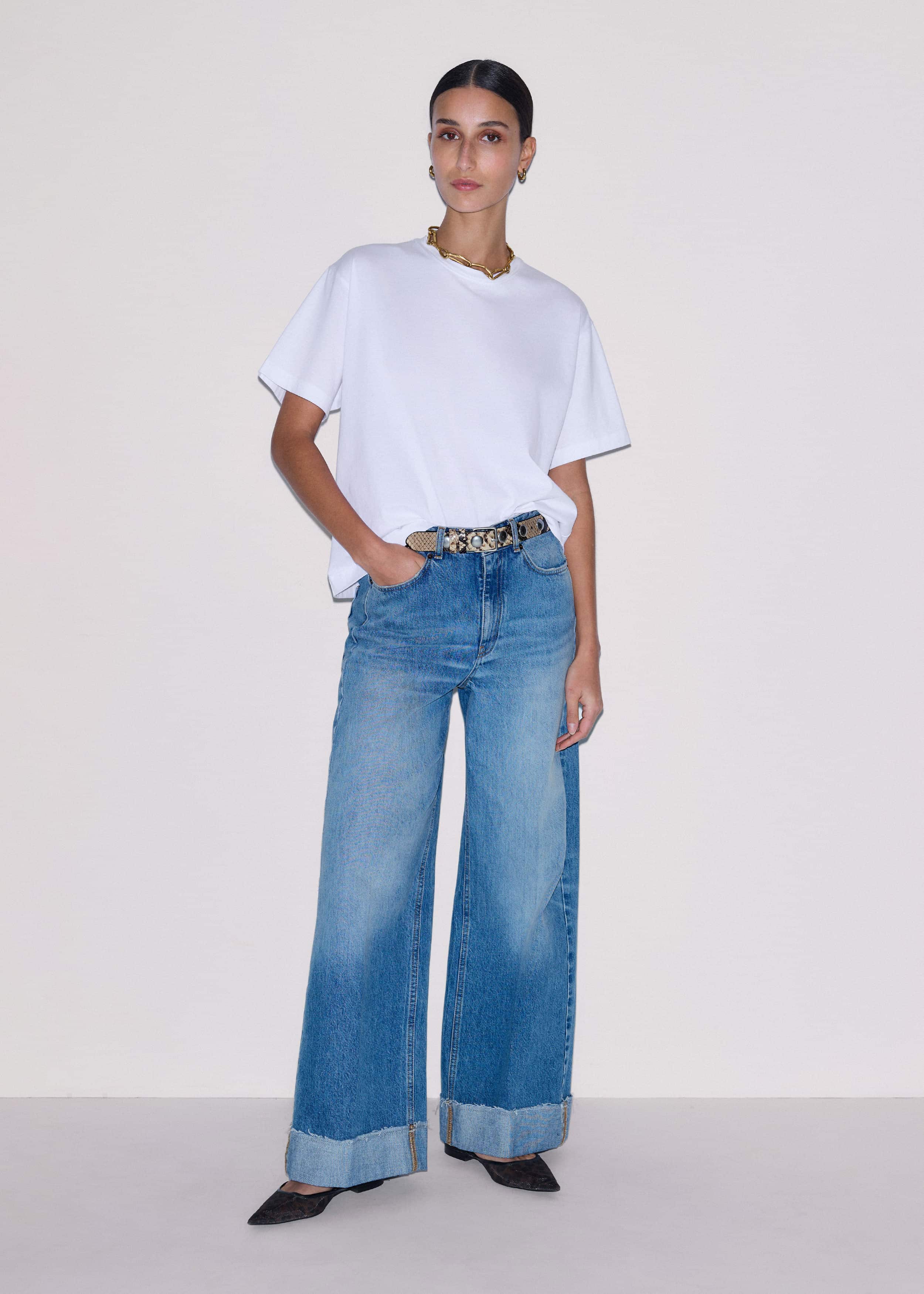 White Oversized Tee