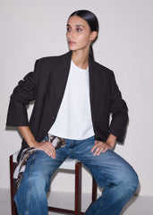White Relaxed Cropped T-Shirt