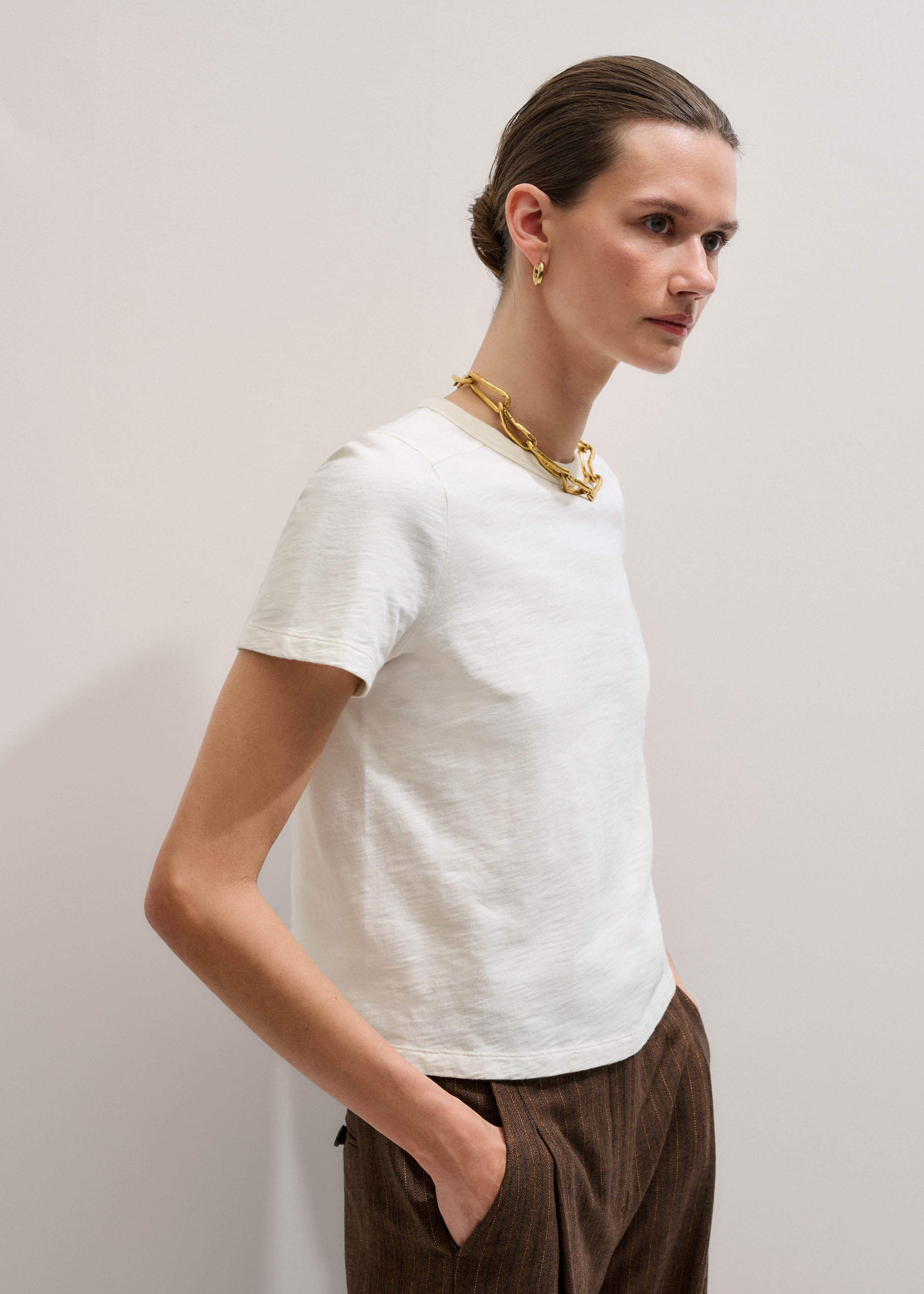 Cream Warm Touch Tee