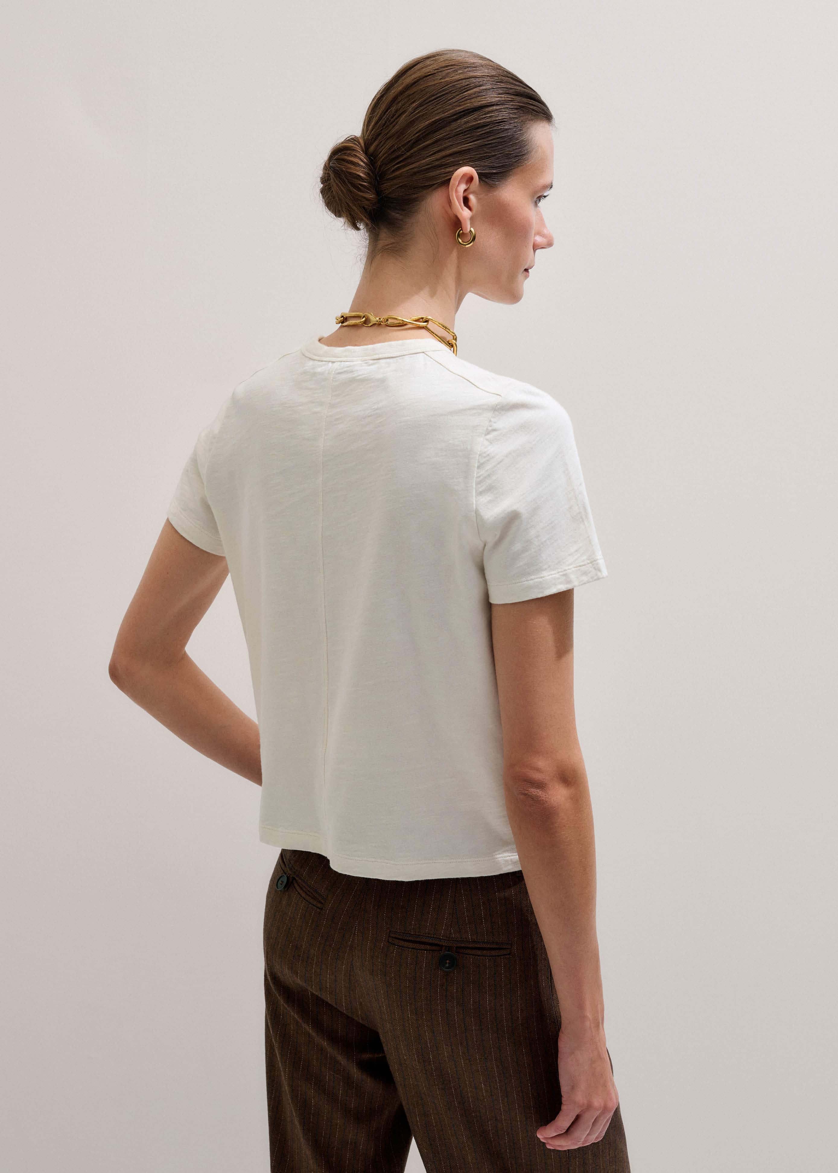 Cream Warm Touch Tee