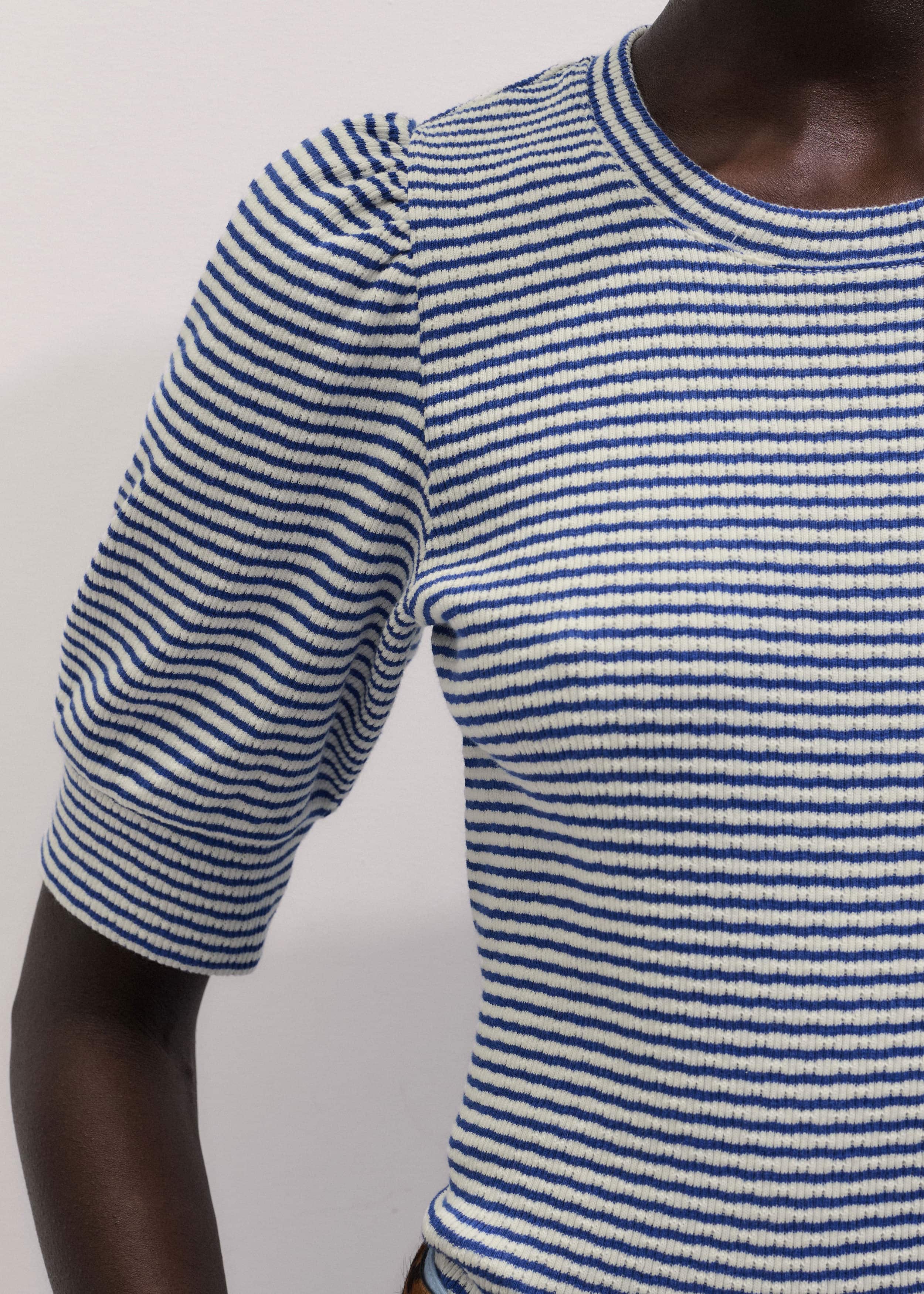 Blue Feminine Sleeve Tee