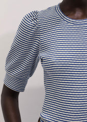 Blue Feminine Sleeve Tee