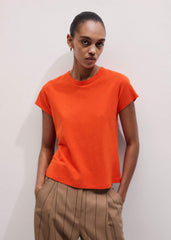 Orange Soft Washed Straight Tee