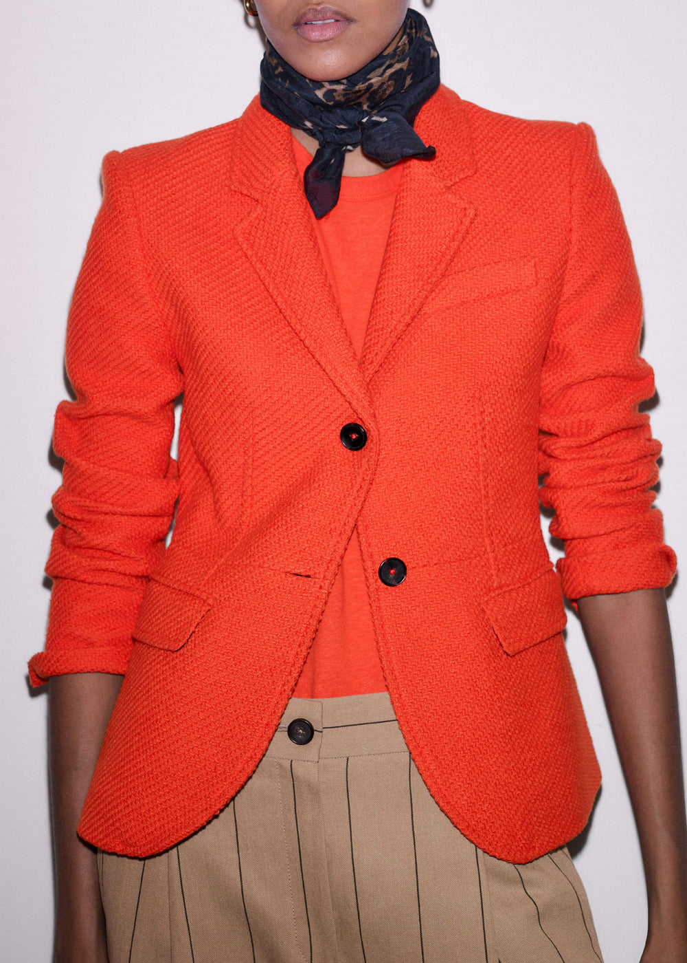 Orange Soft Washed Straight Tee