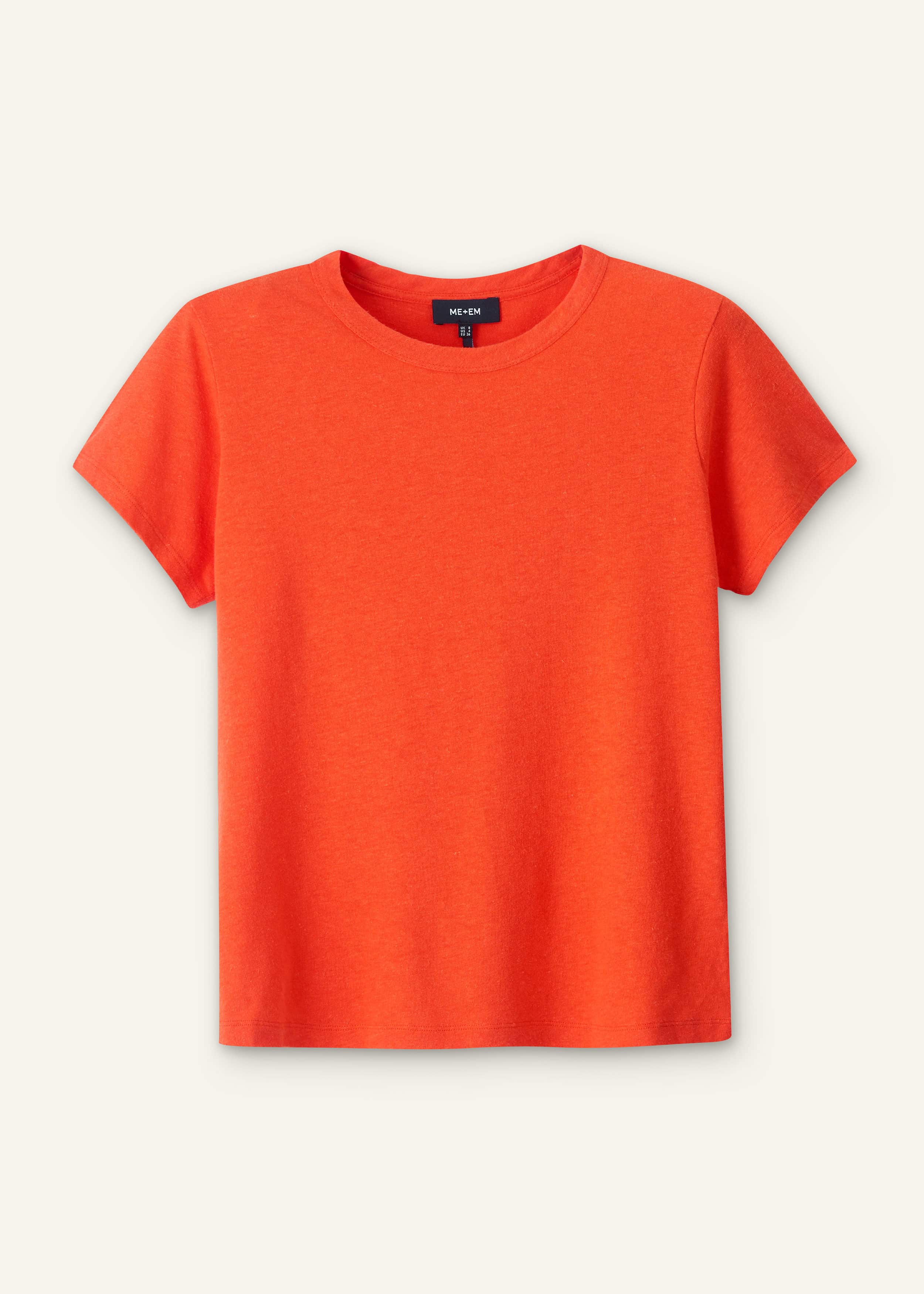 Orange Soft Washed Straight Tee