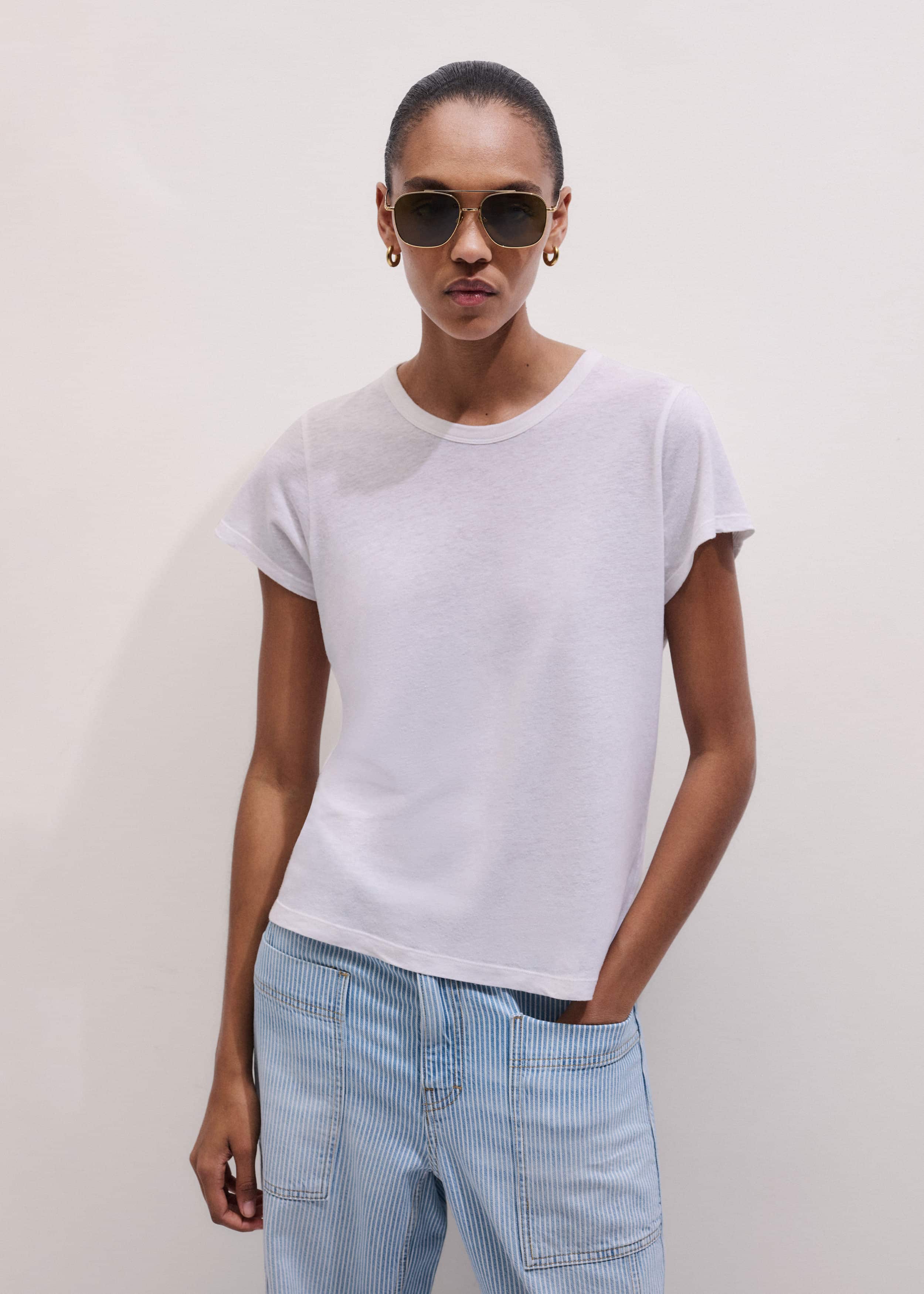 White Soft Washed Tee