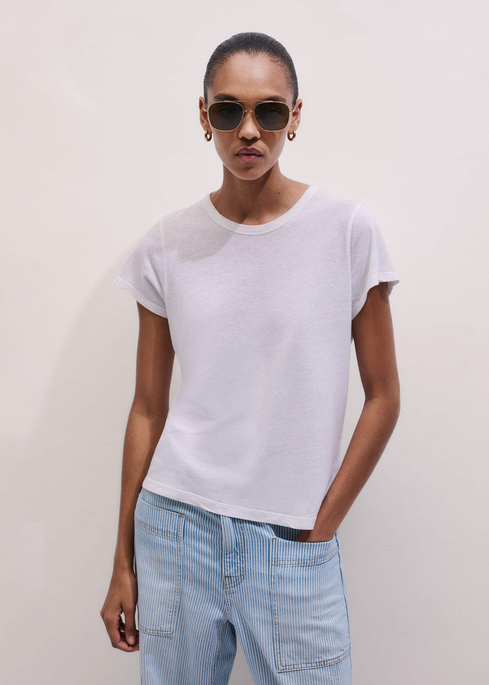 White Soft Washed Tee