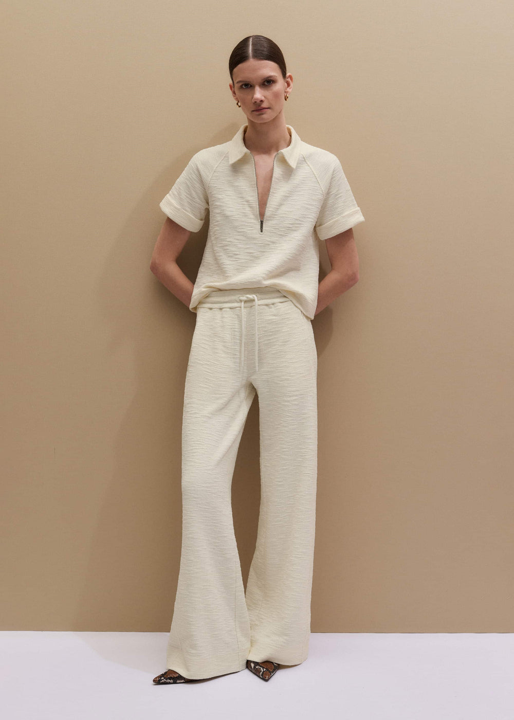 Cream Polo Swing Top