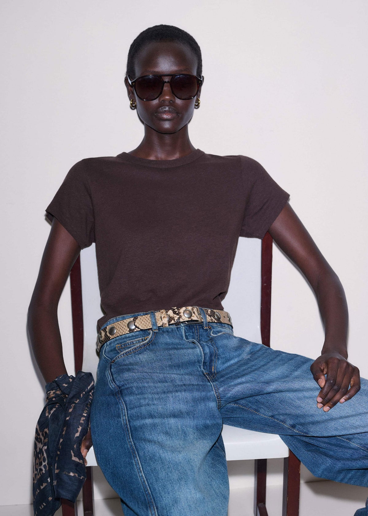 Brown Soft Washed Tee