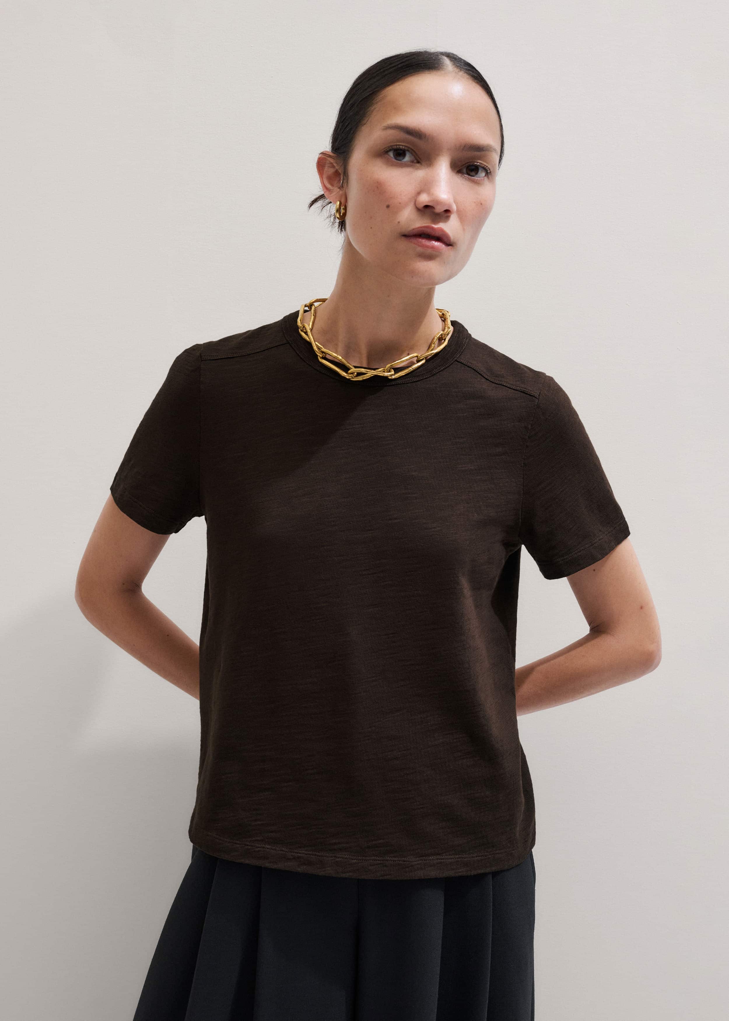Brown Warm Touch Tee