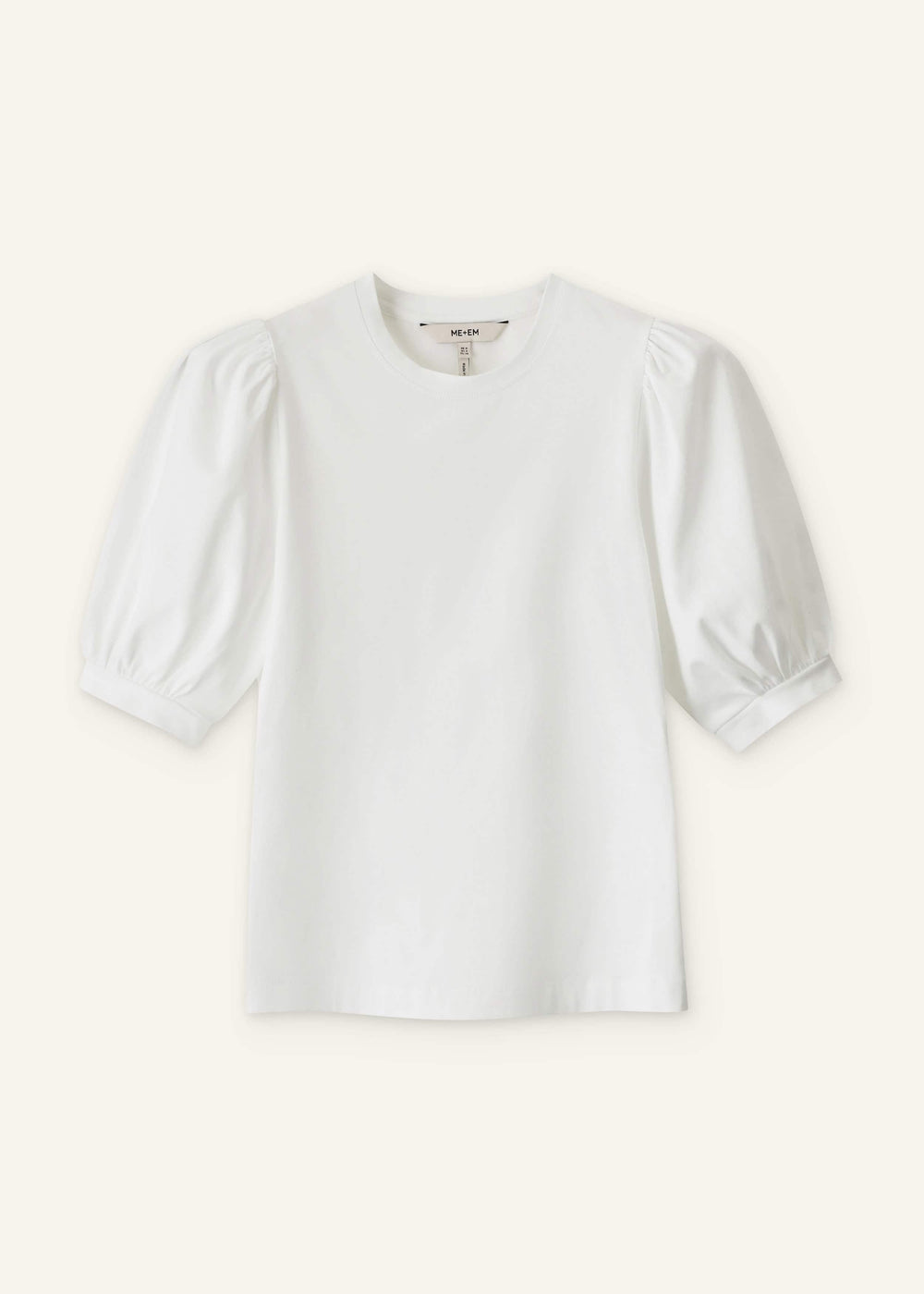 White Feminine Sleeve Tee
