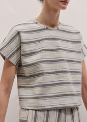 Cream Stripe Tee