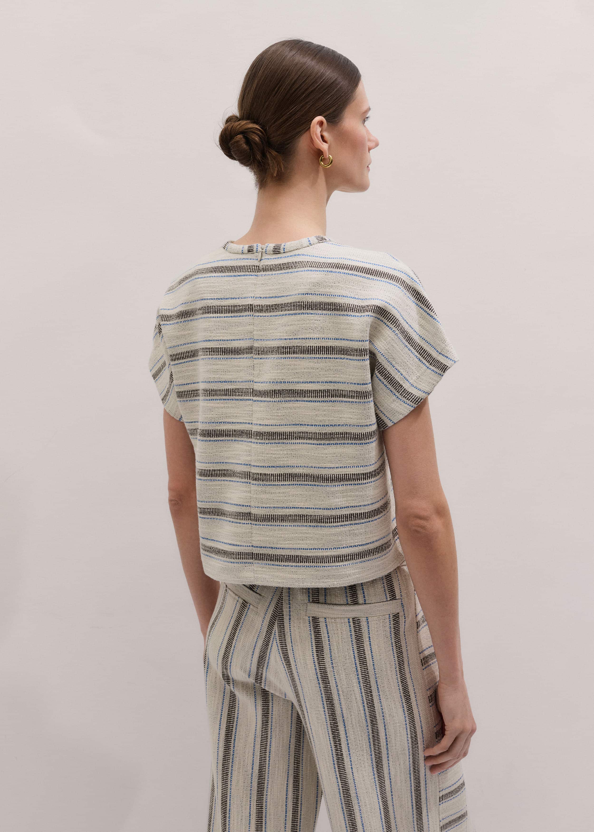 Cream Stripe Tee