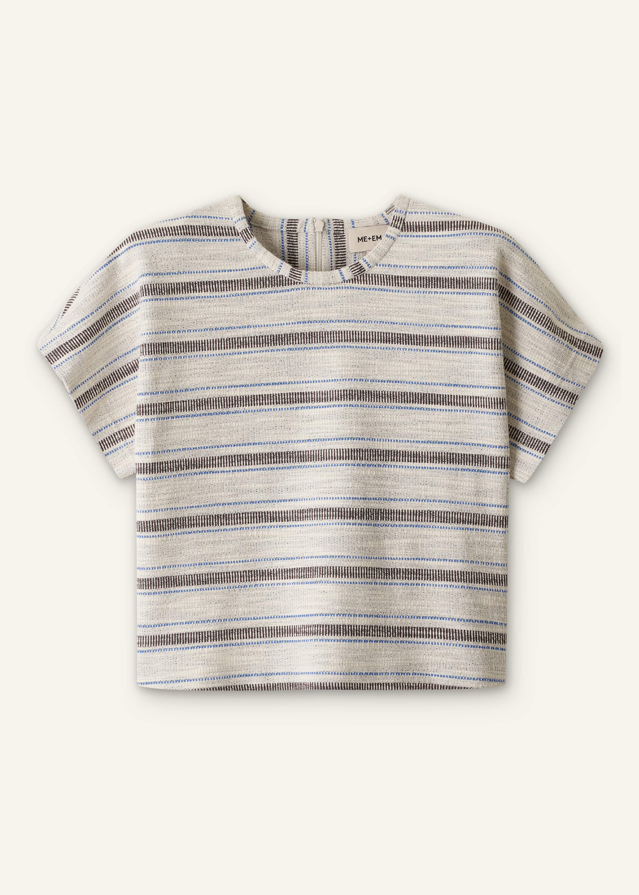 Cream Stripe Tee