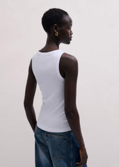 White Ultimate Crew Neck Tank